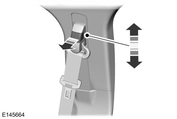 Regolazione dell'altezza delle cinture di sicurezza