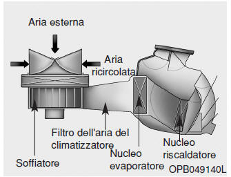 Filtro dell'aria del climatizzatore