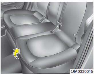 Ribaltamento del sedile posteriore