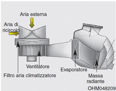 Filtro aria climatizzatore